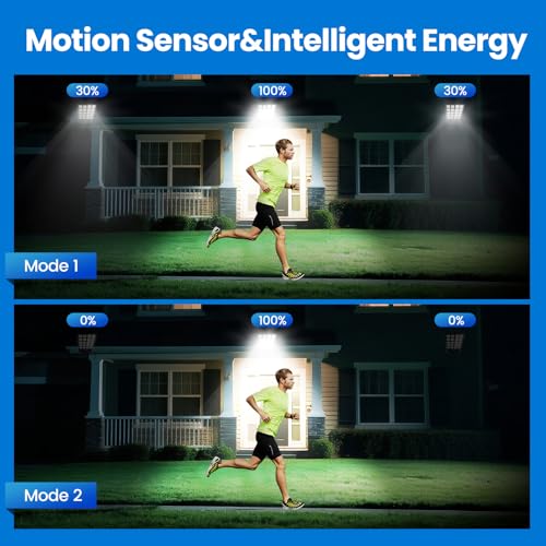 Solar Street Lights Outdoor with Motion Sensor and LED Security Lighting