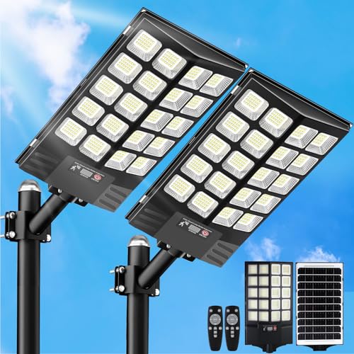 Solar Street Lights Outdoor with Motion Sensor and LED Security Lighting