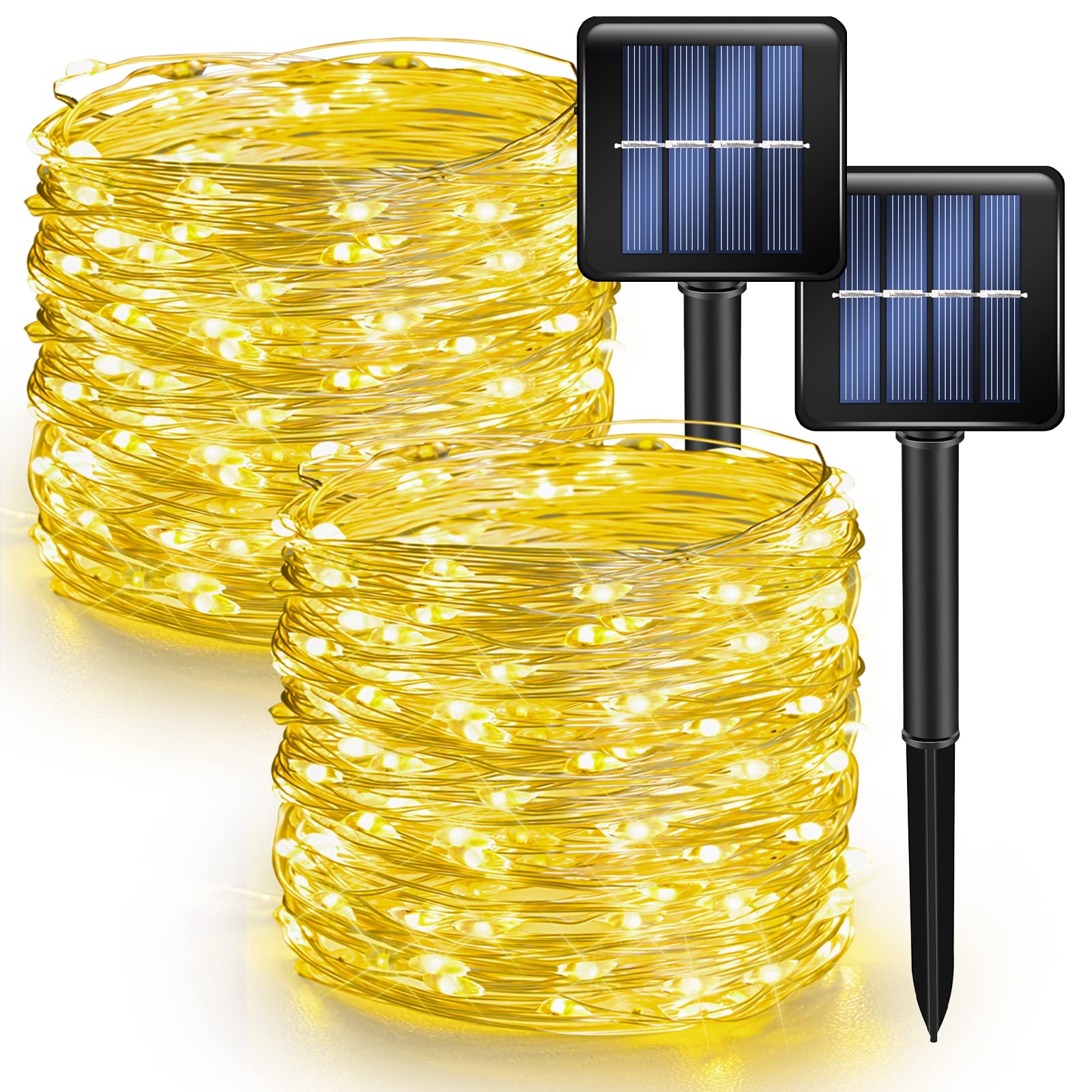 Solar String Lights Outdoor with Waterproof LED Fairy Lighting