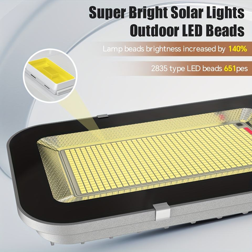 Solar Street Light Outdoor with Remote Control and Light Sensor
