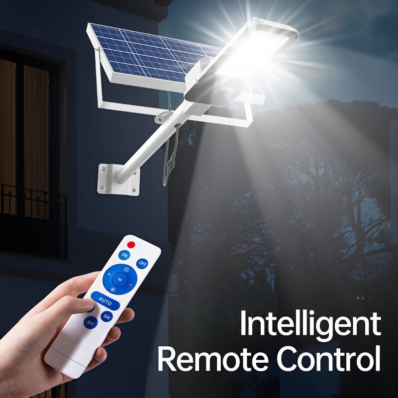 Solar Street Light Outdoor with Remote Control and Light Sensor