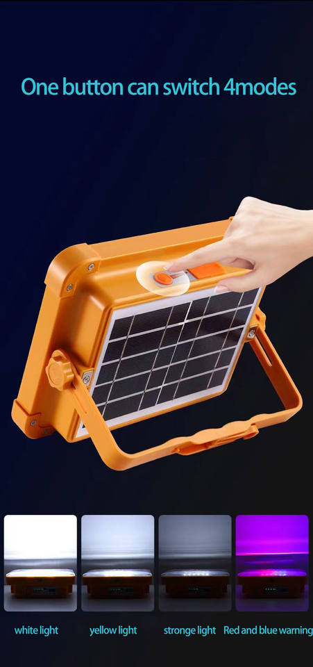 Solar Camping Lantern with USB Rechargeable and IP65 Waterproof Design