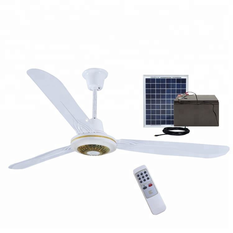 Solar Ceiling Fan with Speed Control and Brushless DC Motor
