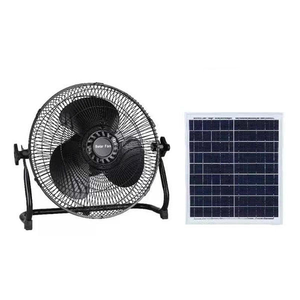 Solar Powered Home Fan with Portable Cooling and Rechargeable Design