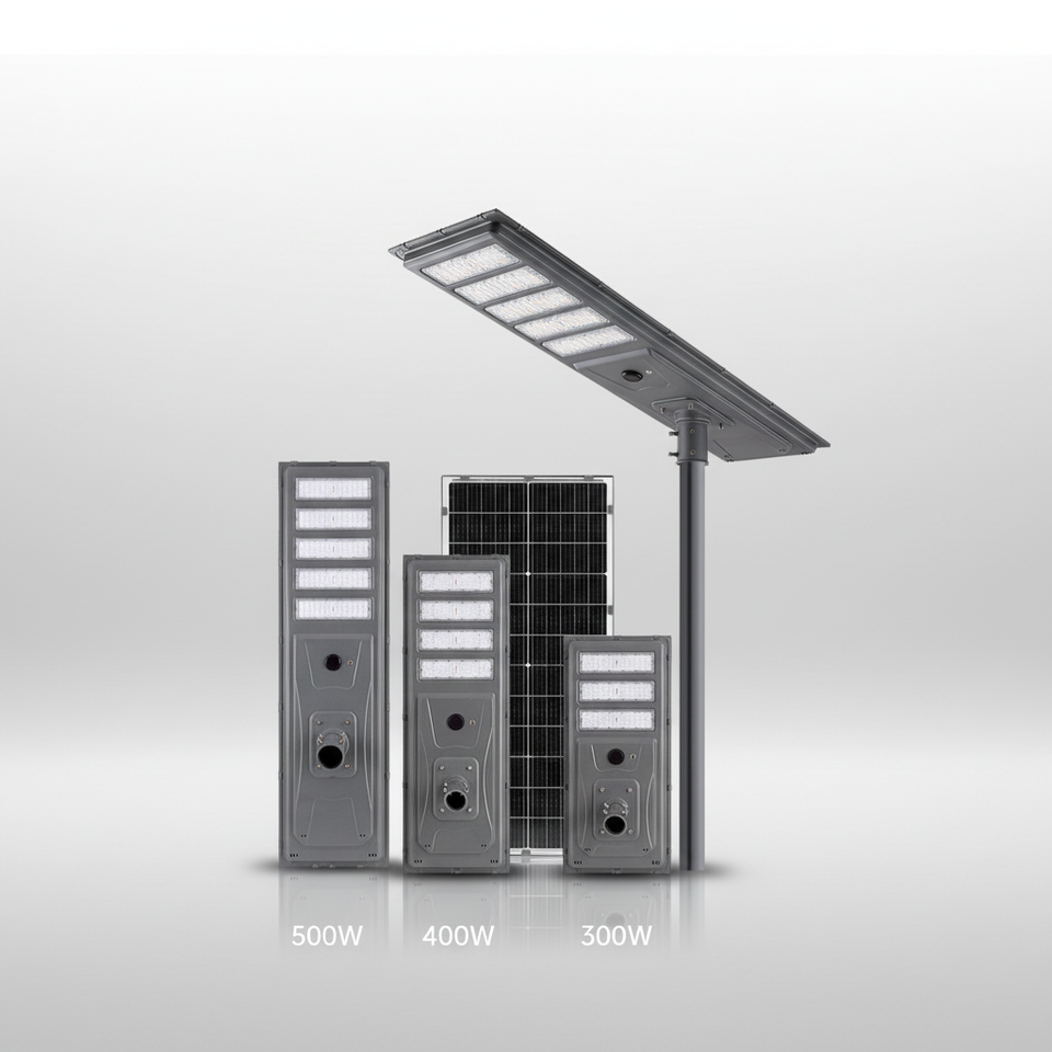Solar Street Light Outdoor with IP65 Waterproof and Integrated LED Lighting