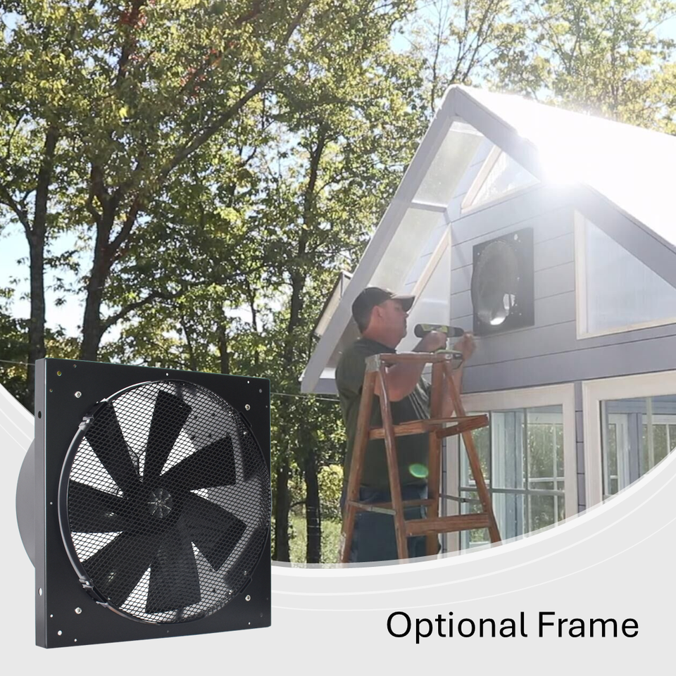 Solar Attic Ventilation Fan with Wall Mounted Design and Outdoor Airflow