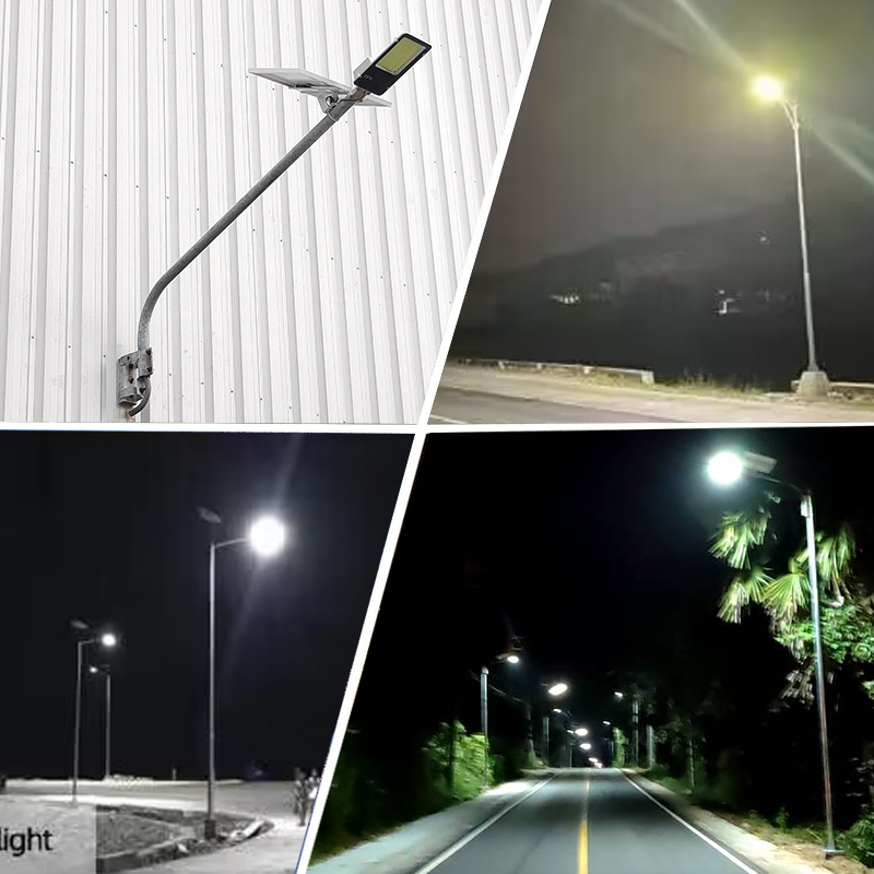 Solar Street Light Outdoor with Remote Control and IP65 Waterproof Design
